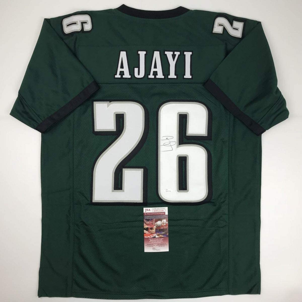 Autographed/Signed Jay Ajayi #26 Philadelphia Green Football Jersey JSA COA