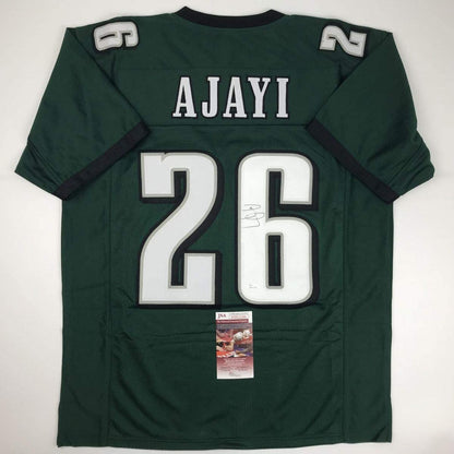 Autographed/Signed Jay Ajayi #26 Philadelphia Green Football Jersey JSA COA