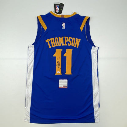 Autographed/Signed Klay Thompson Golden State Blue Basketball Jersey PSA/DNA COA