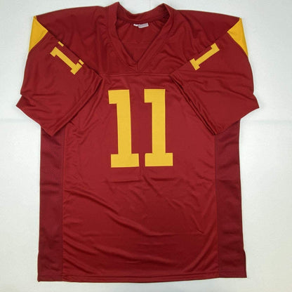 Autographed/Signed Matt Leinart USC Southen Cal Red College Football Jersey JSA COA