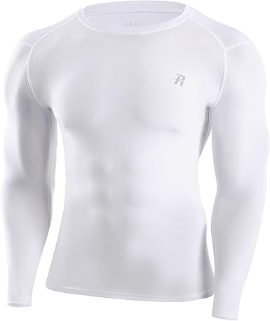 Runhit Long Sleeve Compression Shirts for Men, UPF 50+ Men's Compression Shirts, Running Athletic Workout Base Layer