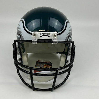 Autographed/Signed Jalen Hurts Philadelphia Eagles Full Size FS F/S Replica Football Helmet JSA COA