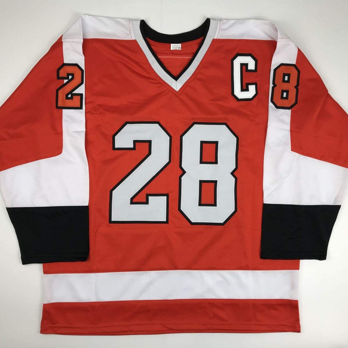 Autographed/Signed Claude Giroux Philadelphia Orange Hockey Jersey JSA COA