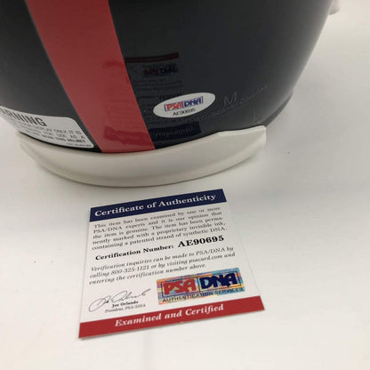 Autographed/Signed Lawrence Taylor Bad Mother**** New York Giants Full Size FS F/S Replica Football Helmet PSA/DNA COA
