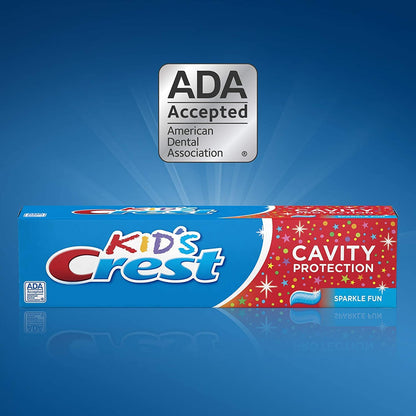 3-Pack of Crest Kids' Cavity Protection Toothpaste, Sparkle Fun, 4.6 Oz ea tube