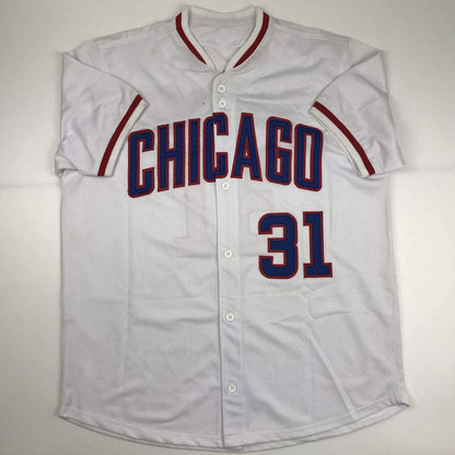 Autographed/Signed Greg Maddux Chicago White Baseball Jersey JSA COA