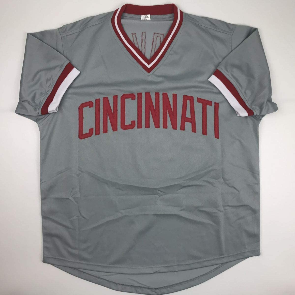 Autographed/Signed Eric Davis Cincinnati Grey Baseball Jersey JSA COA