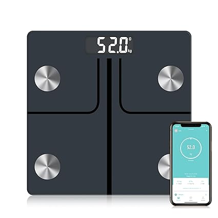 Scale for Body Weight Smart Digital Weighing Machine, Bathroom Scales Weight, Accurate & Large LCD Backlight Display Bluetooth Home Use Health and Fitness Equipment for Body Weight, Baby, Pet