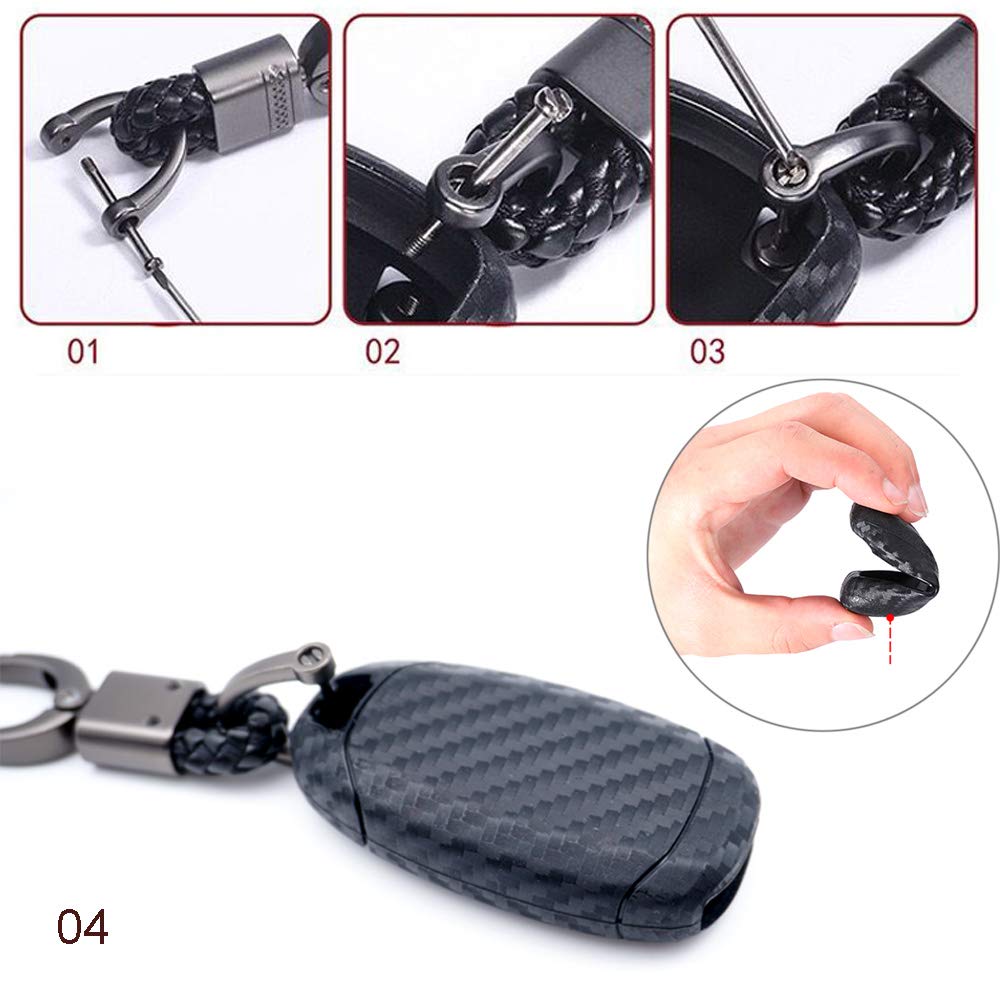 ROYALFOX Key Fob Remote Soft Case Cover Shell for select Hyundai, black