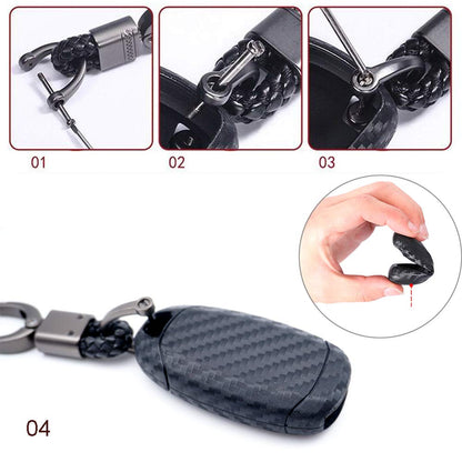 ROYALFOX Key Fob Remote Soft Case Cover Shell for select Hyundai, black