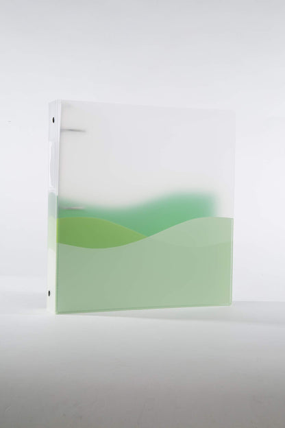 Pack of 4 - Filexec Flexible Translucent Bendable Thin 1-Inch Wave Ring Binders