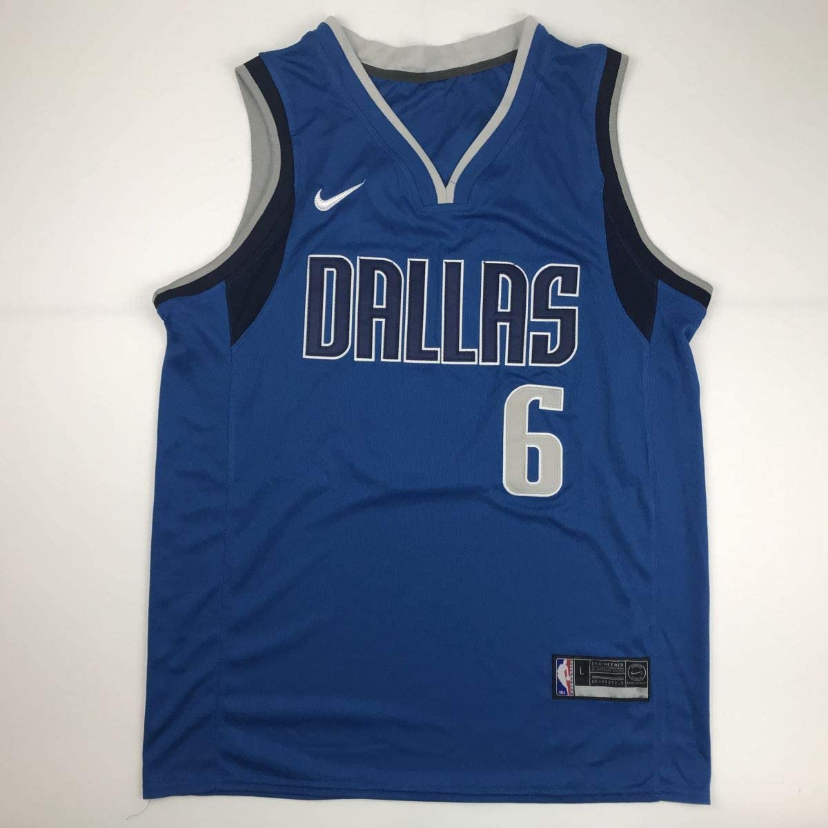 Autographed/Signed Kristaps Porzingis Dallas Black Basketball Jersey Beckett BAS COA