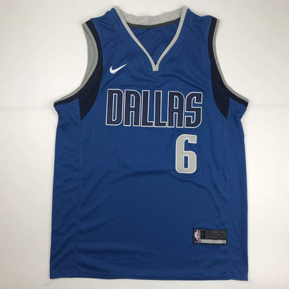 Autographed/Signed Kristaps Porzingis Dallas Black Basketball Jersey Beckett BAS COA