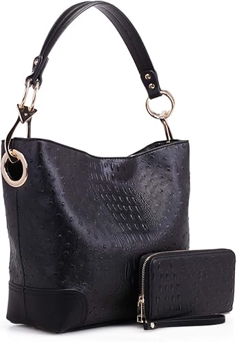 MKF Set Hobo Bag for Women & Wristlet Wallet äóñ PU Leather Designer Handbag Purse äóñ Shoulder Strap Lady Fashion