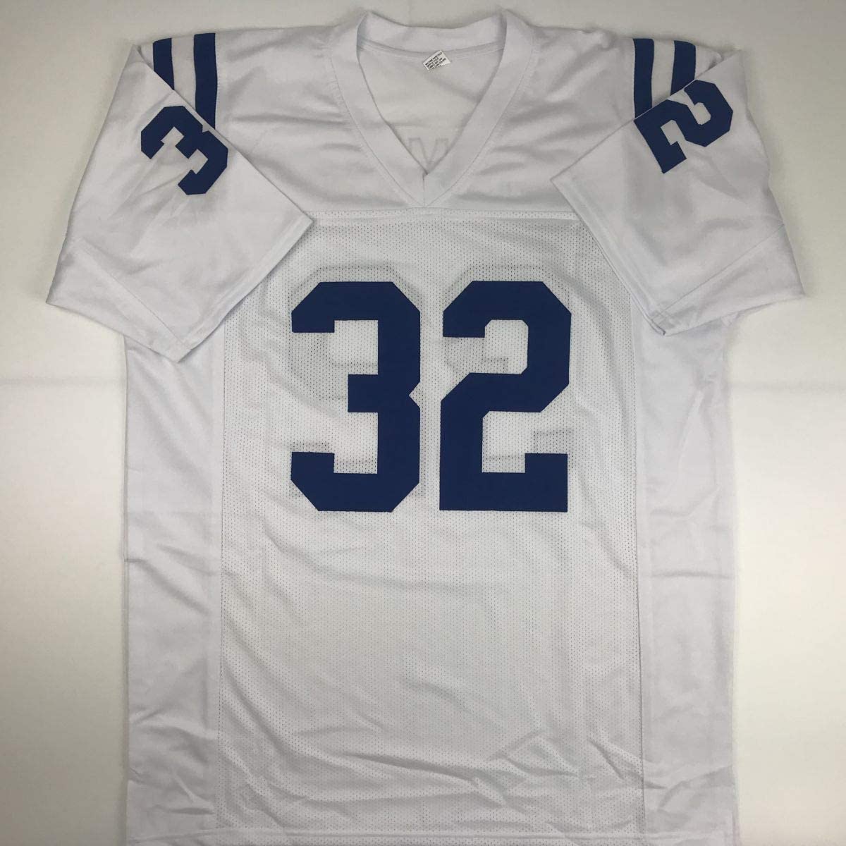 Autographed/Signed Edgerrin James Indianapolis White Football Jersey JSA COA