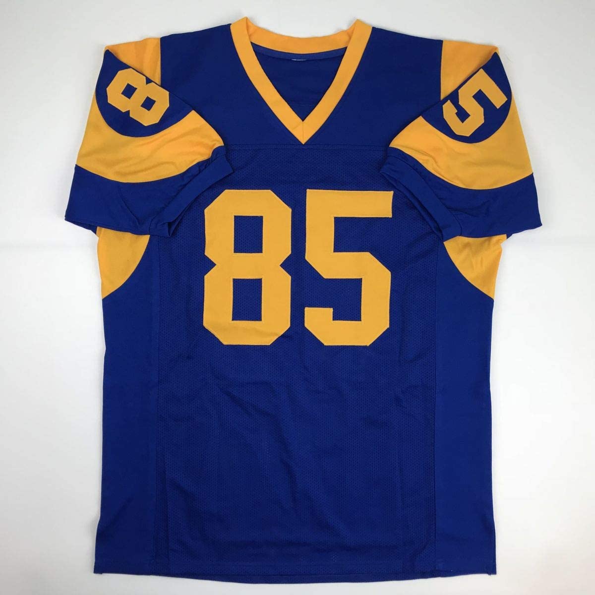 Autographed/Signed Jack Youngblood Los Angeles LA Blue Football Jersey JSA COA
