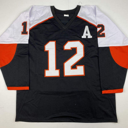 Autographed/Signed Simon Gagne Philadelphia Black Hockey Jersey JSA COA