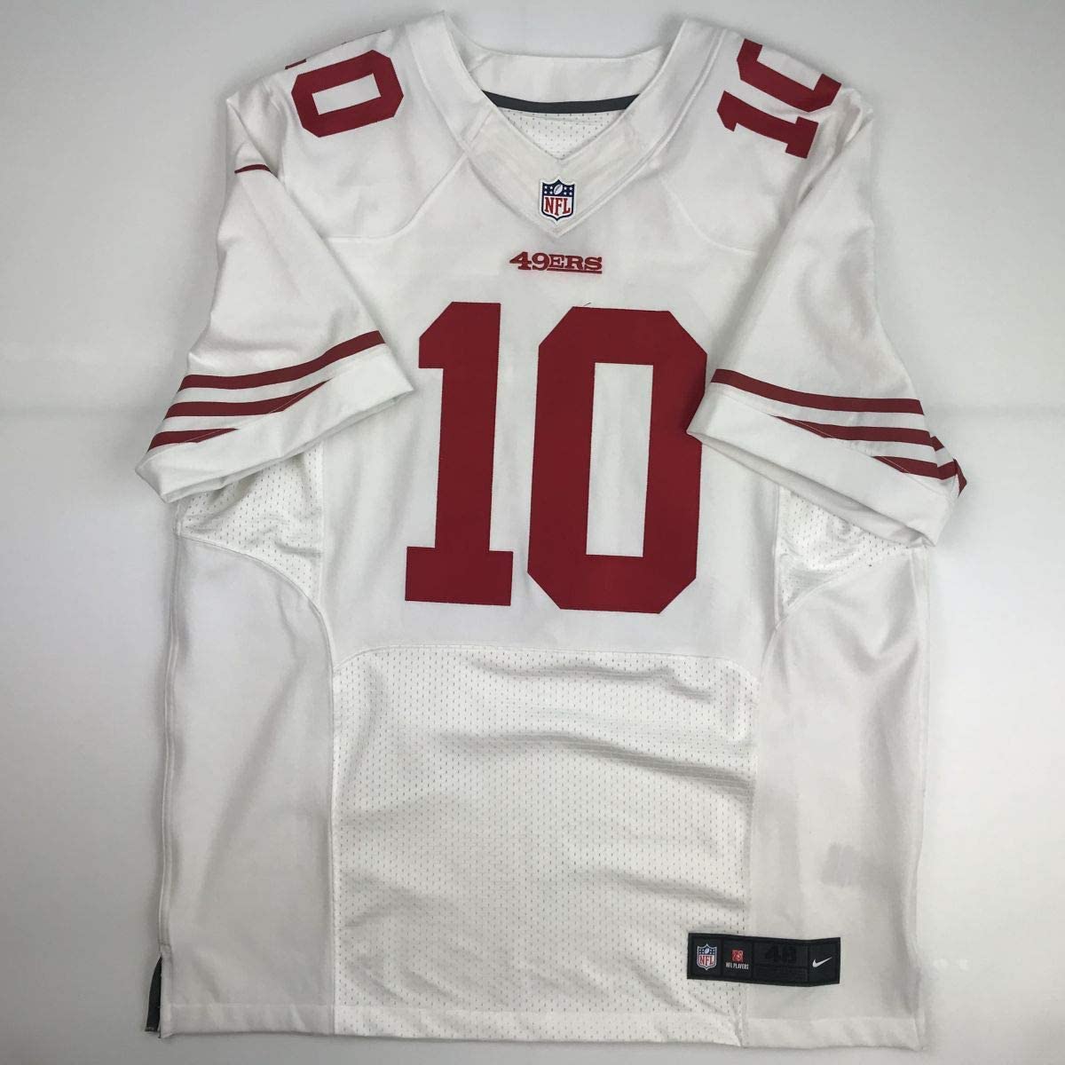 Autographed/Signed Jimmy Garoppolo San Francisco White Football Jersey Tristar COA