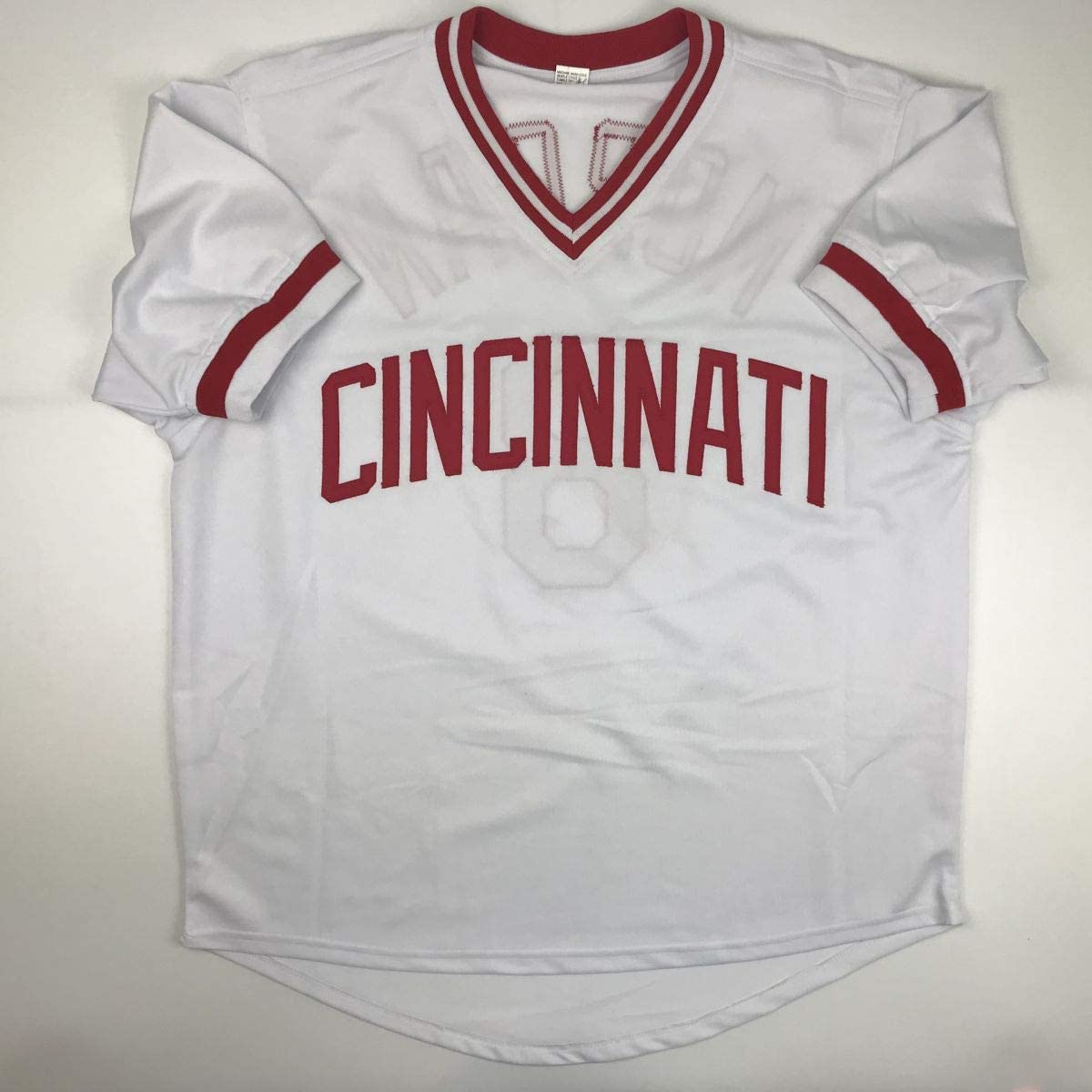 Autographed/Signed Joe Morgan HOF 90 Cincinnati White Baseball Jersey JSA COA