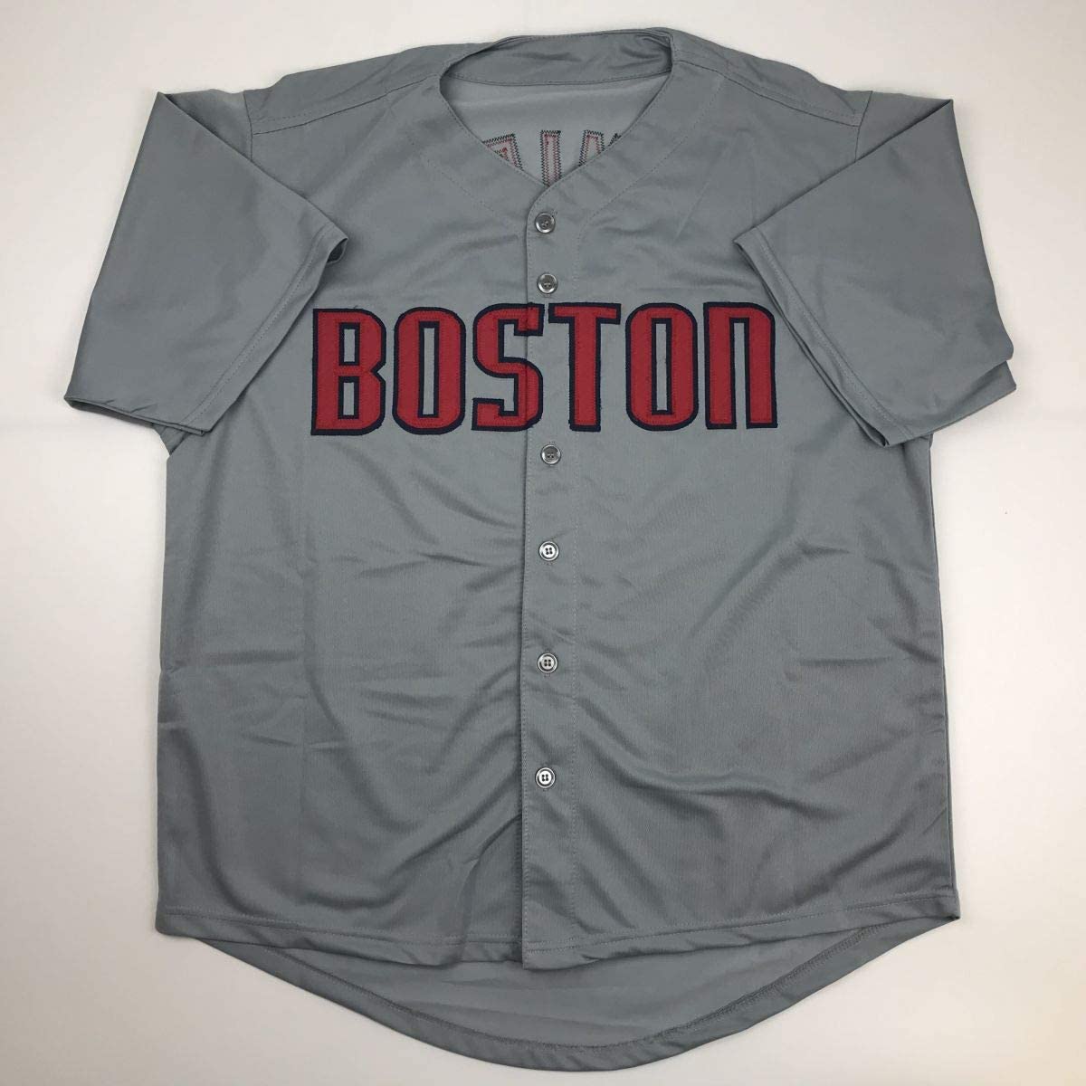 Autographed/Signed Hanley Ramirez Boston Grey Baseball Jersey JSA COA