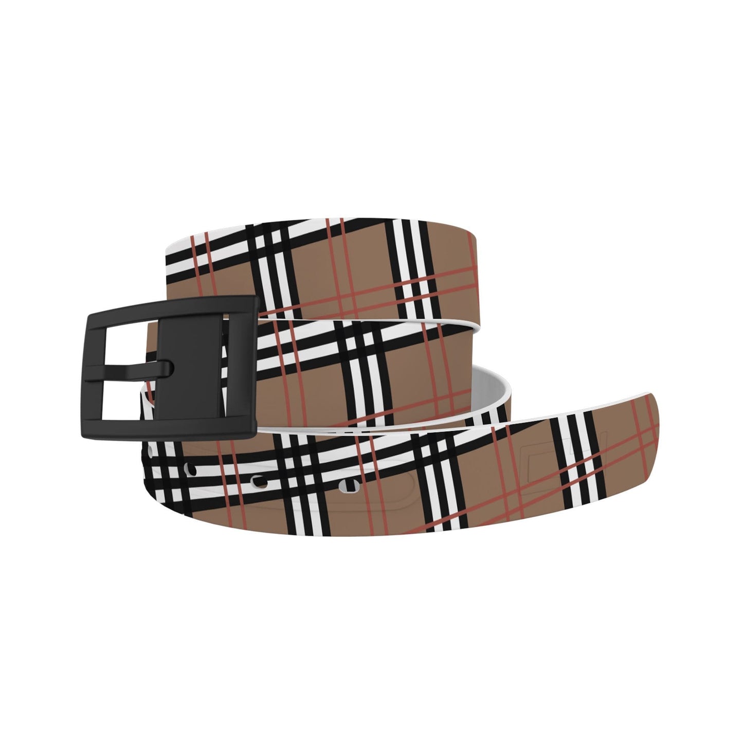 Khaki Plaid Belt