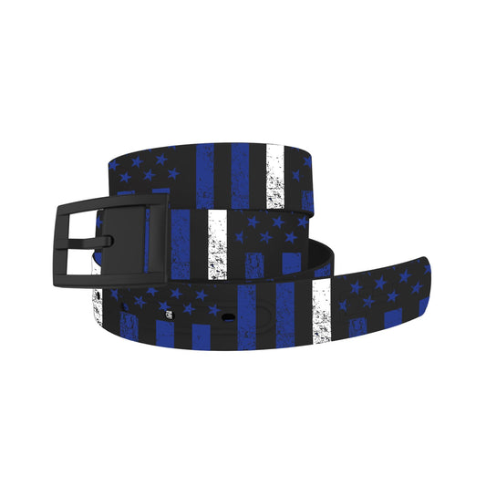 White Stripe Flag Belt