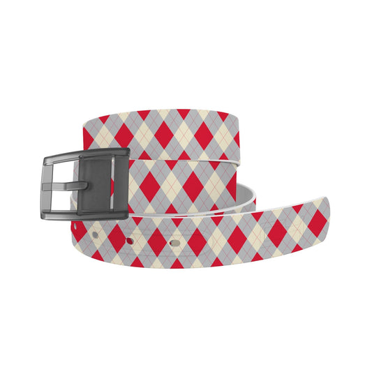 Nebraska Argyle Team Spirit Belt