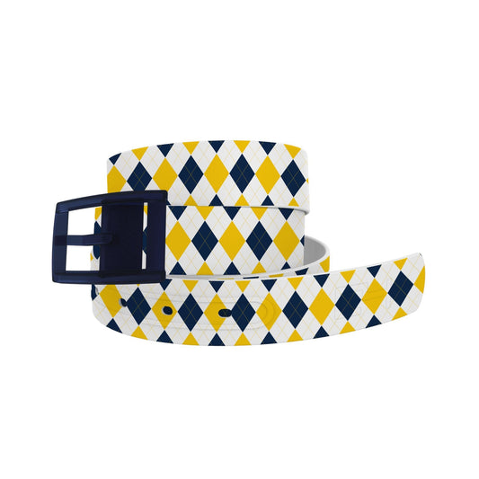 Michigan Argyle Team Spirit Belt