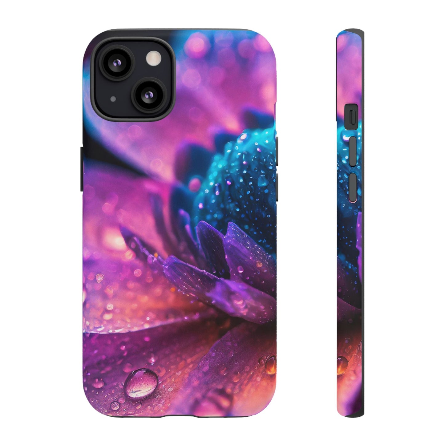 Vibrant Blue And Purple Flower Tough Phone Case