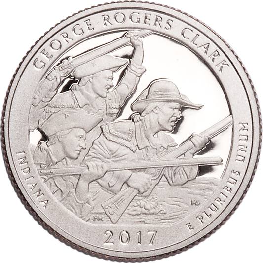 2017-S George Rogers Clark National Historical Park Quarter Proof