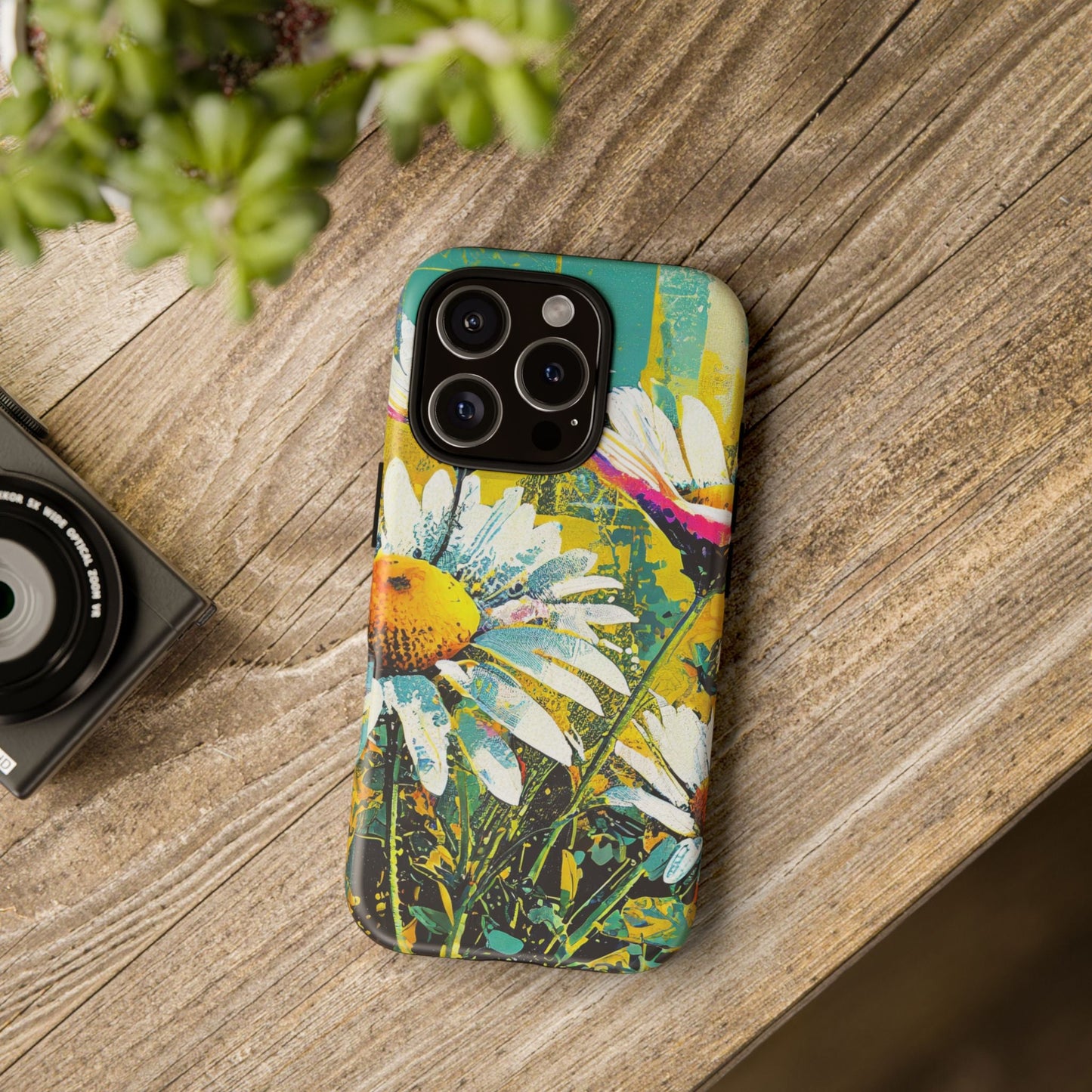 Colorful Daisy Floral Tough Phone Case