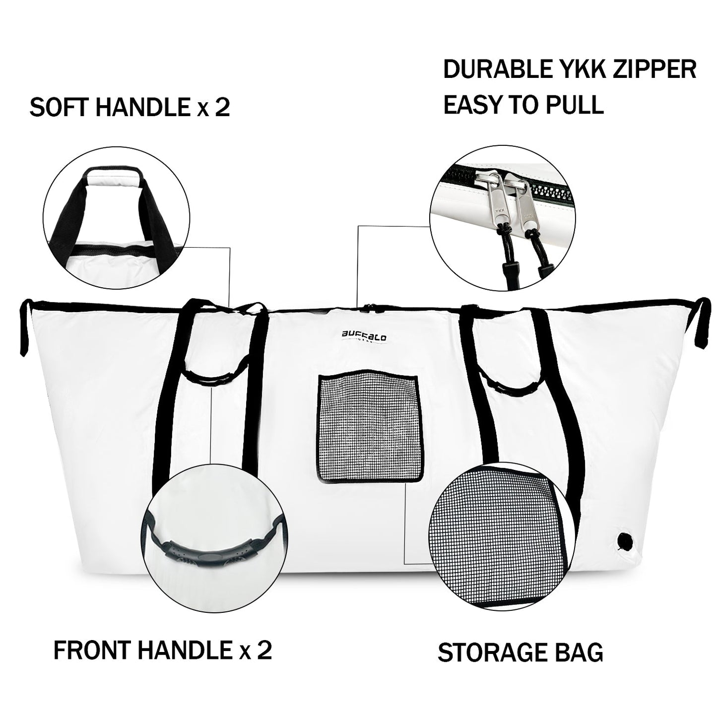 90'' Fish Cooler Bag With YKK Zipper