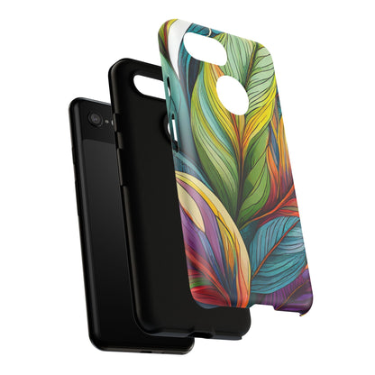 Vibrant Tropical Leaf Tough Phone Case