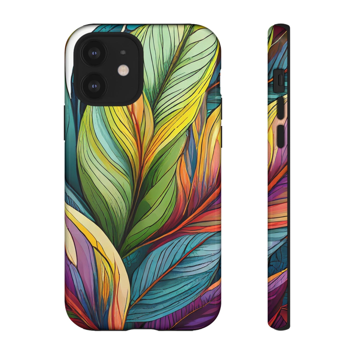 Vibrant Tropical Leaf Tough Phone Case