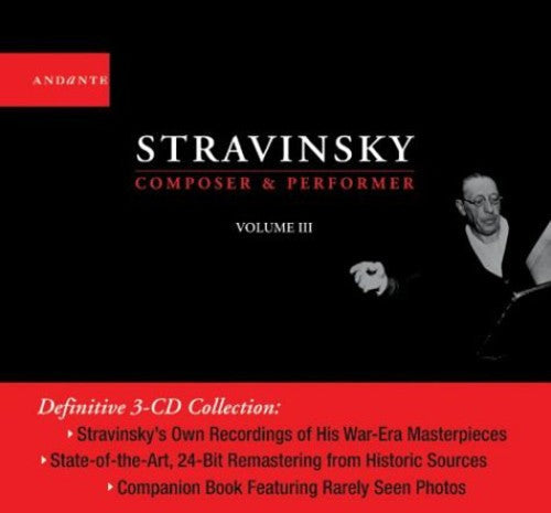 I. STRAVINSKY - Composer & Performer 3 (W/Book) (Box) Music CD