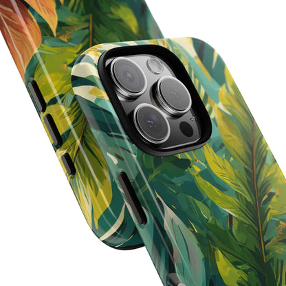 Tropical Leaf Tough Phone Case