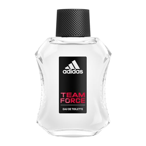 adidas Team Force Eau de Toilette 3.3 fl oz (Pack of 1) Notes of Grapefruit Jasmine and Amber Mens Fragrance Long Lasting Sporty Fragrance Travel Size