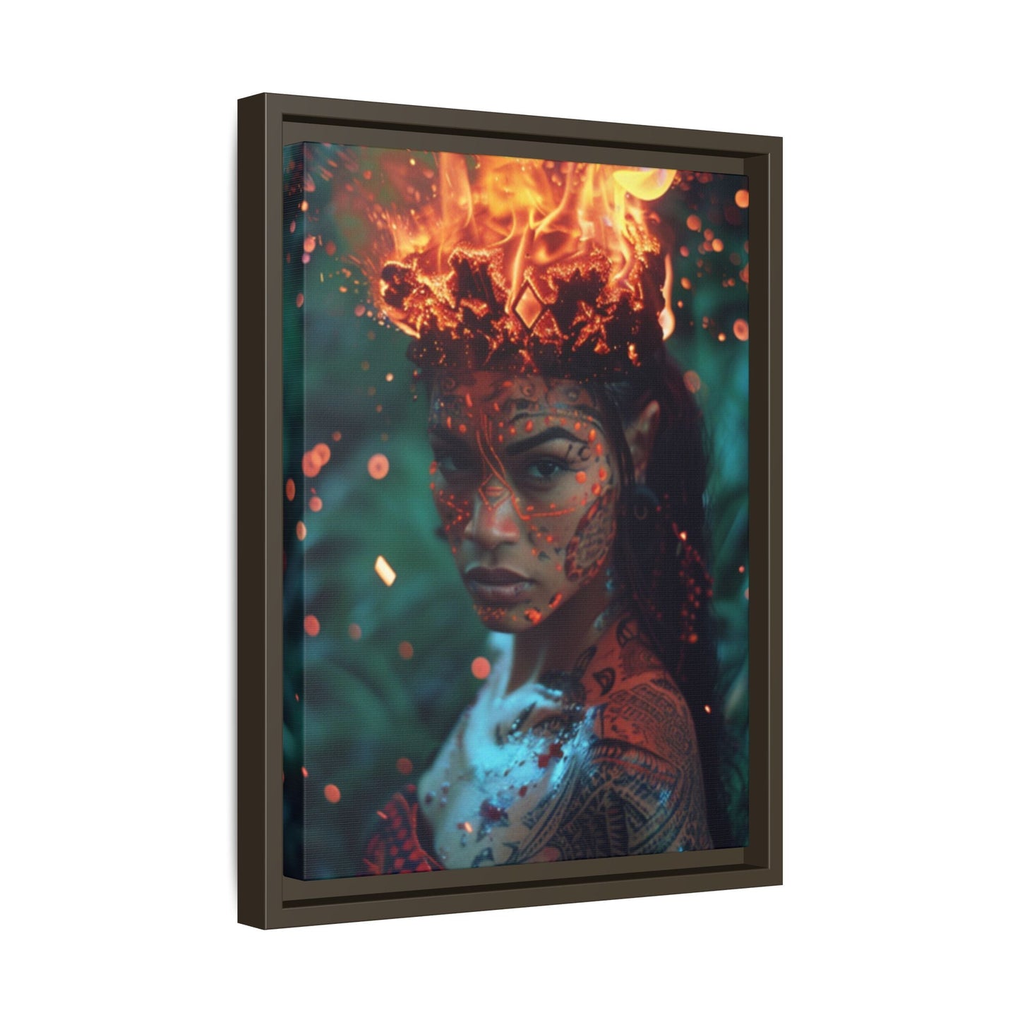 Tūtū Pele Aziza & Fae Matte Canvas Framed