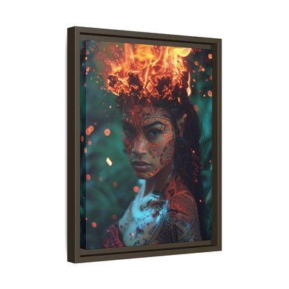 Tūtū Pele Aziza & Fae Matte Canvas Framed