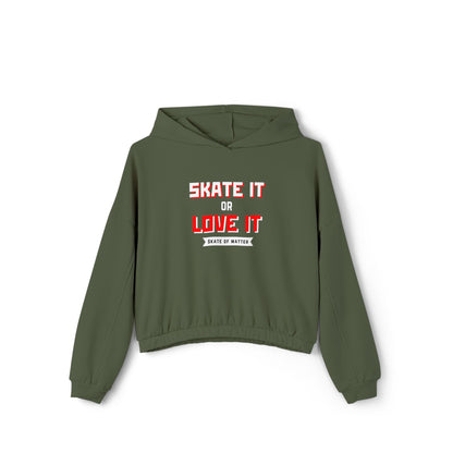 Women’s Cropped Skate it or Love It Hoodie