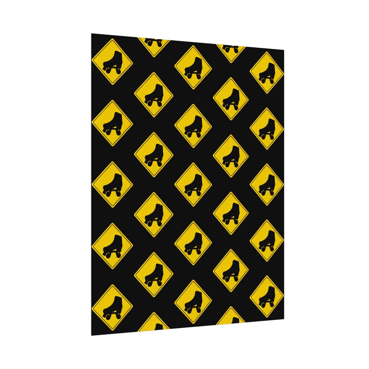 Warning Skater Rolled Poster