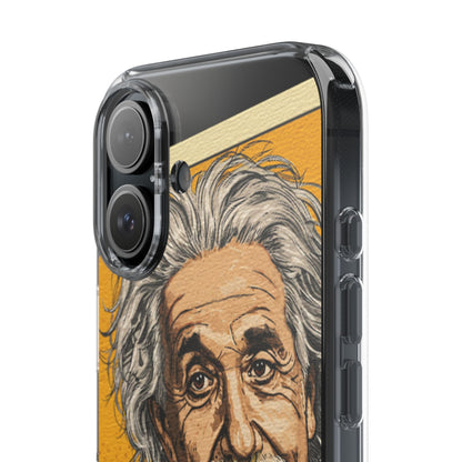 Edgy Einstein Clear Phone Cases