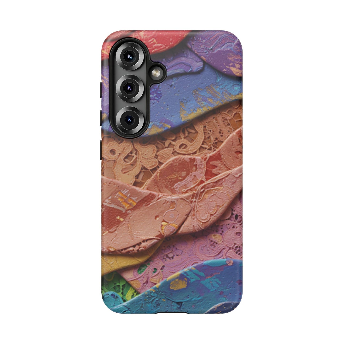 Abstract Painted Lace Tough Phone Case