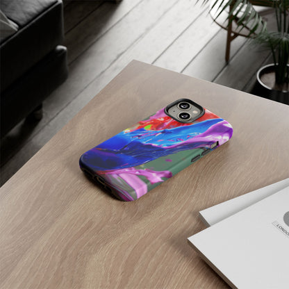 Vibrant Color Splash Tough Phone Case