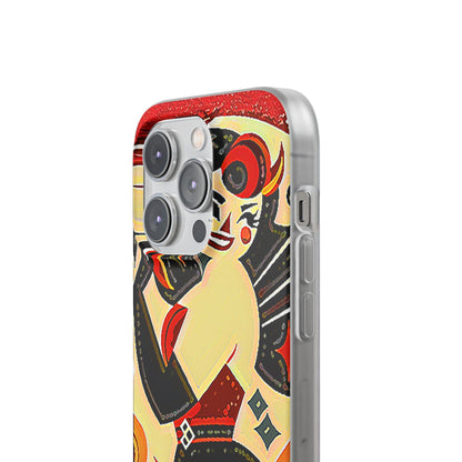 Red & Black Female Devil Flexi Phone Case