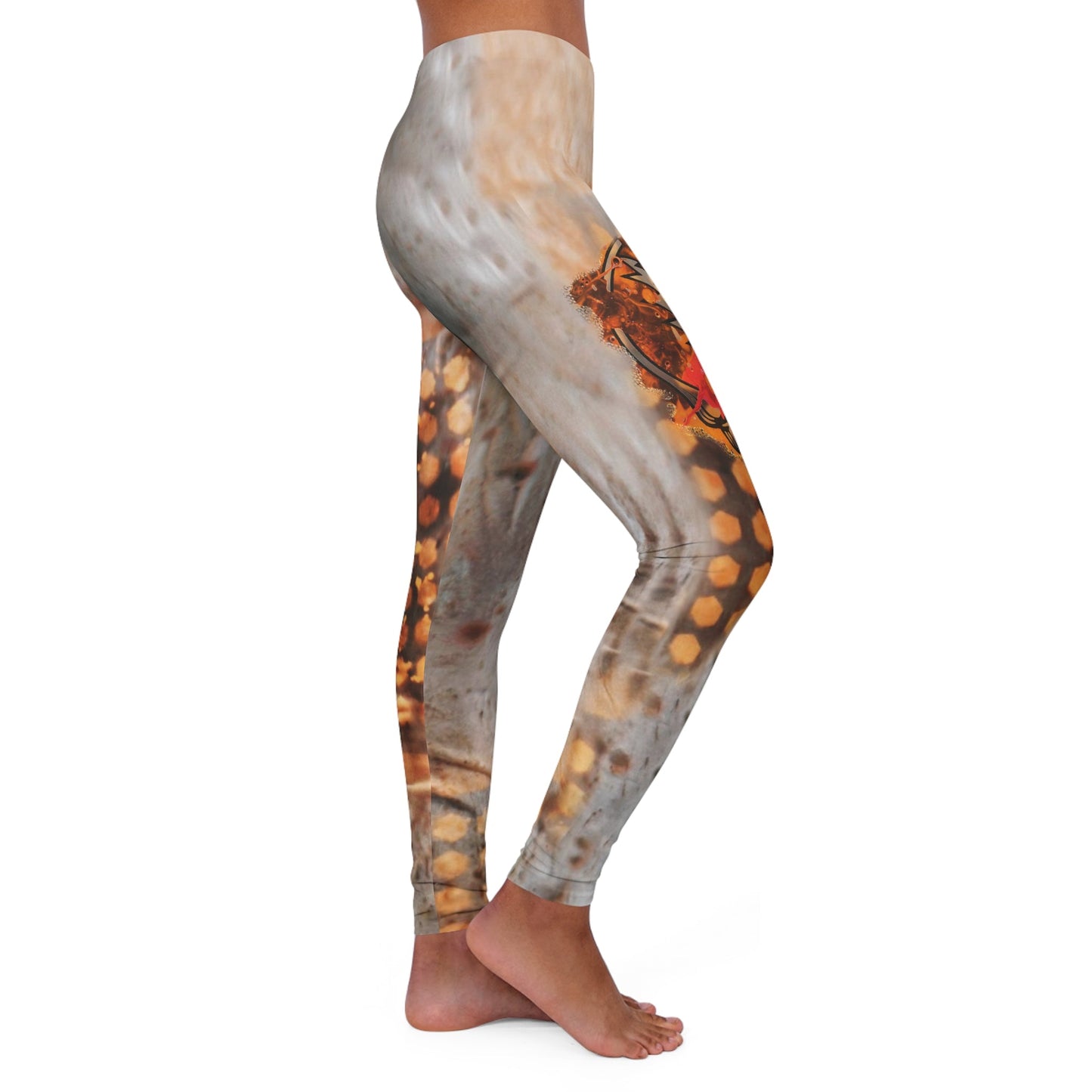 Desert Gold Skully Leggings