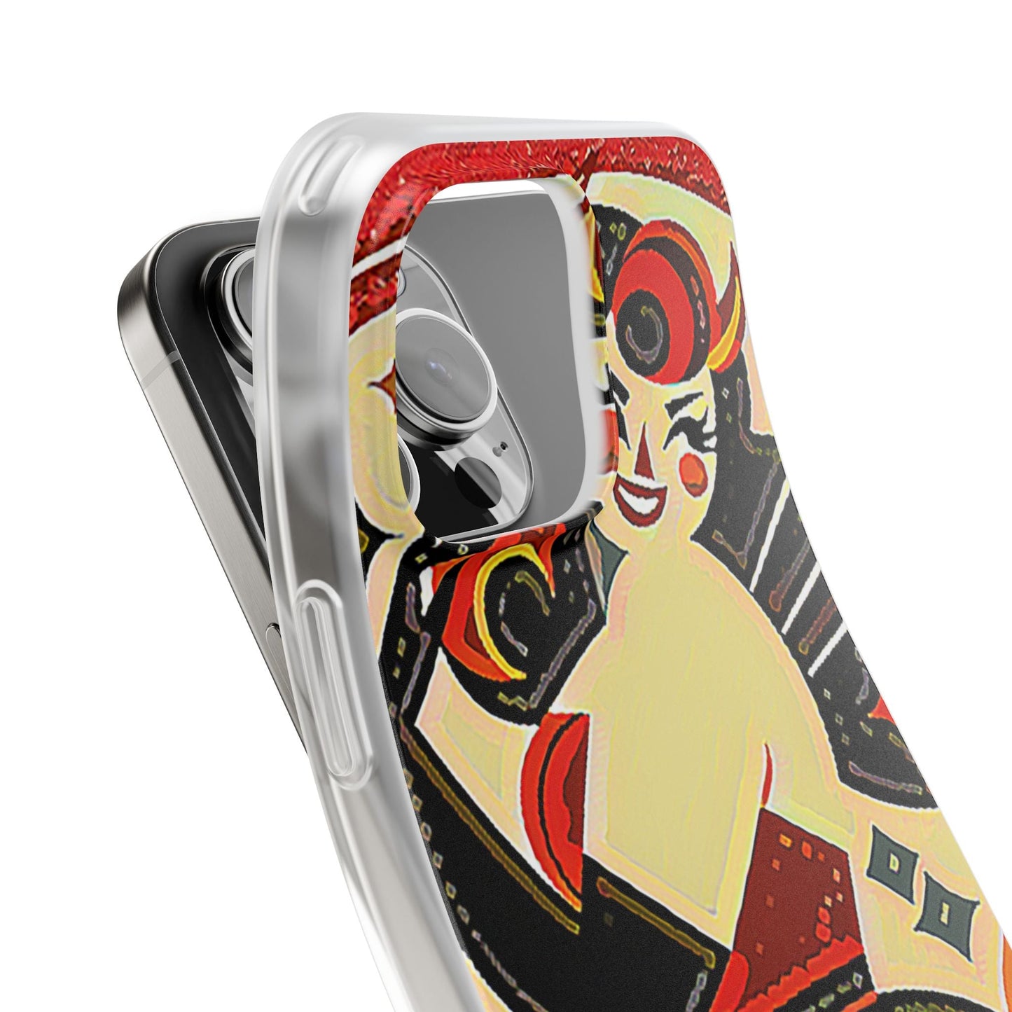 Red & Black Female Devil Flexi Phone Case