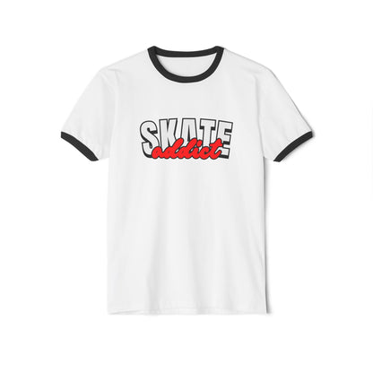 Skate Addict Unisex Cotton Ringer T-Shirt