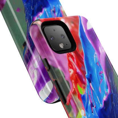 Vibrant Color Splash Tough Phone Case