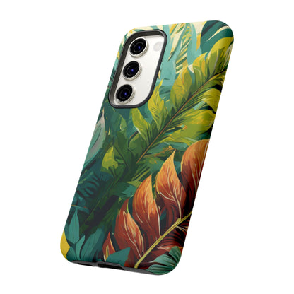Tropical Leaf Tough Phone Case